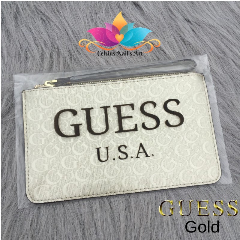 BELI 5 GRATIS 1 WRISTLET CLUTCH GUESS G LOGO AUTHENTIC QUALITY