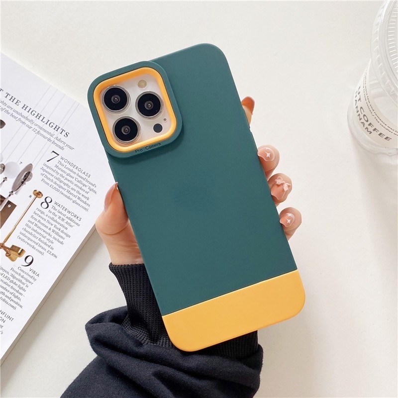 Casing soft case iPhone 1112 13 Pro MAX X XS MAX XR shockproof Desain Unik Warna Campur