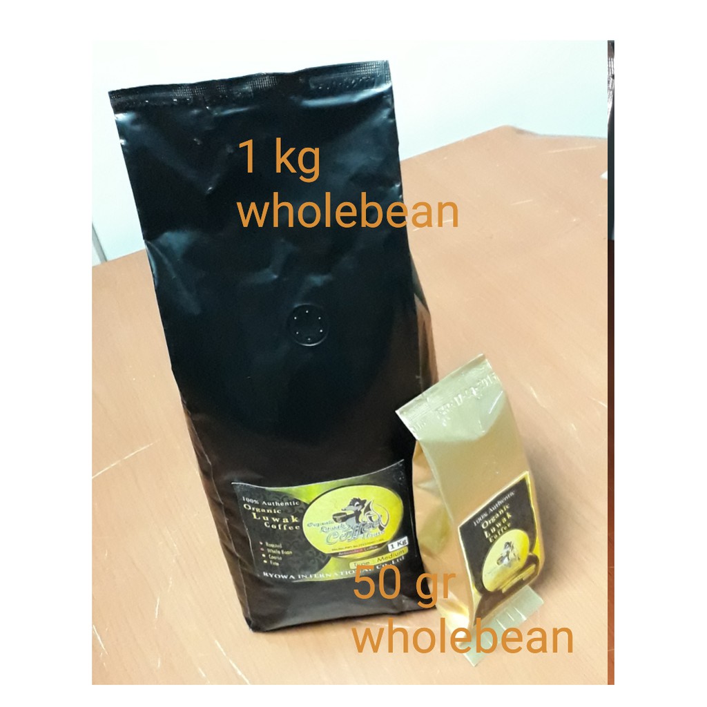 

Organic Luwak Coffe Wholebean 1 KG