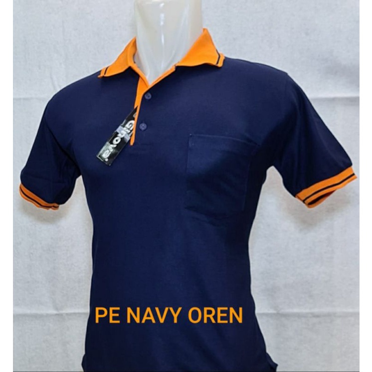 kaos Polo tshirt saku / pakaian pria wanita seragam / kaos kerah wangki distro ginova kaos polo