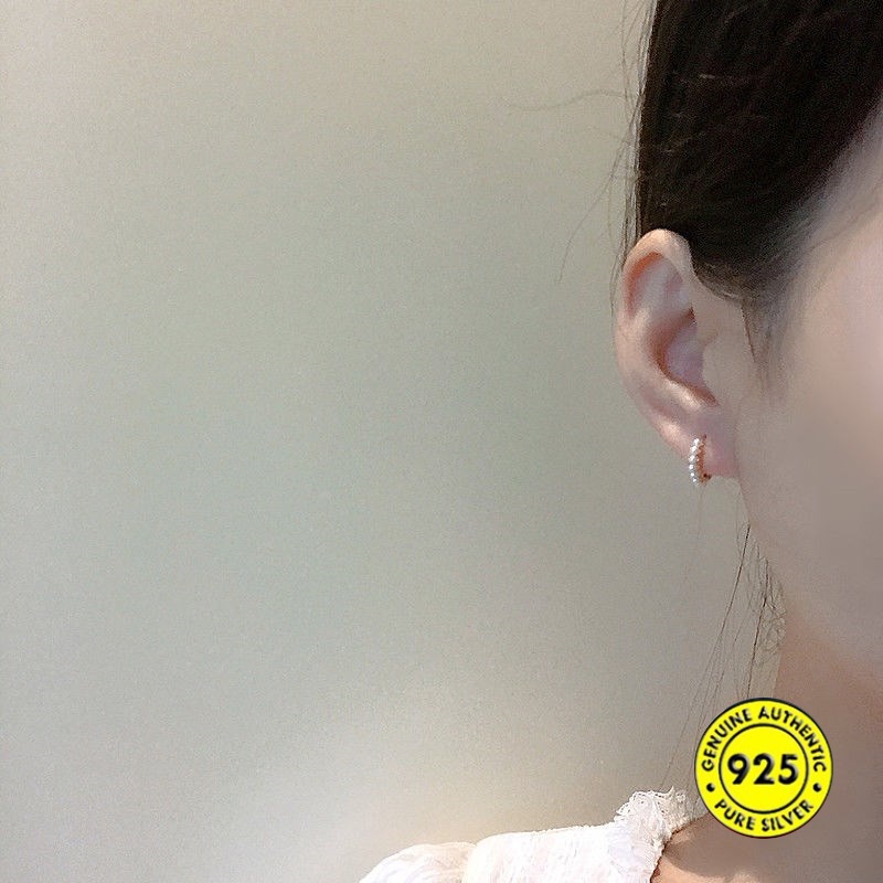 Anting Tusuk Sterling Silver 925 Dengan Mutiara Untuk Wanita