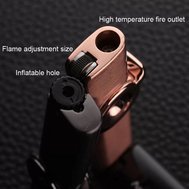 mancis korek api bara gas isi ulang AOMAI 7106 torch lighter unik