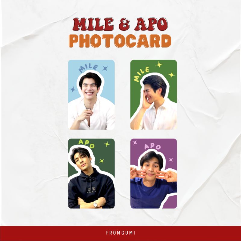 PHOTOCARD MILE & APO - ACTOR THAILAND