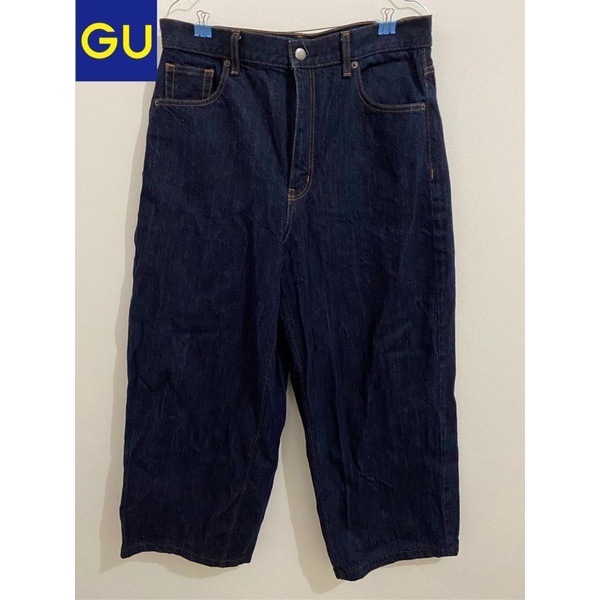 GU Unq Baggy Jeans Indigo