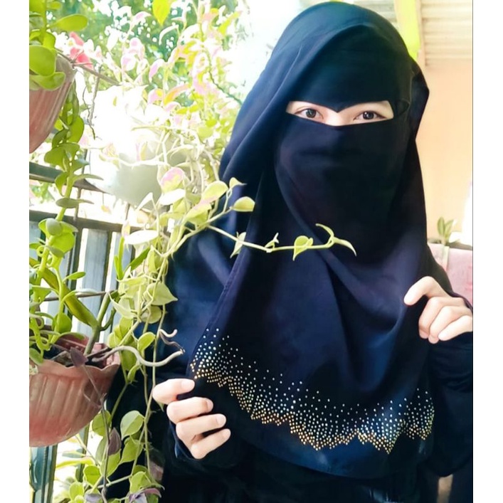 Niqab Cadar Yaman Mesir Elang Payet Manik