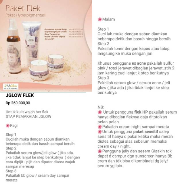 JGlow Paket Flek