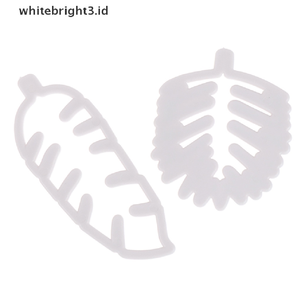 (whitebright3.id) 4pcs / set Cetakan Kue / Permen / Biskuit Bentuk Daun Tropis DIY