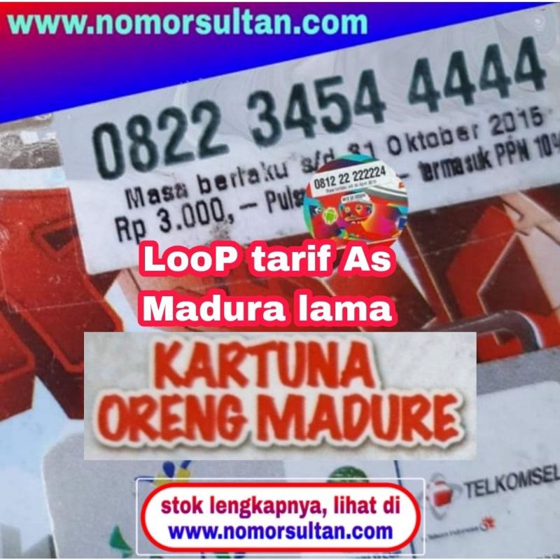 Loop tarif as madura lama