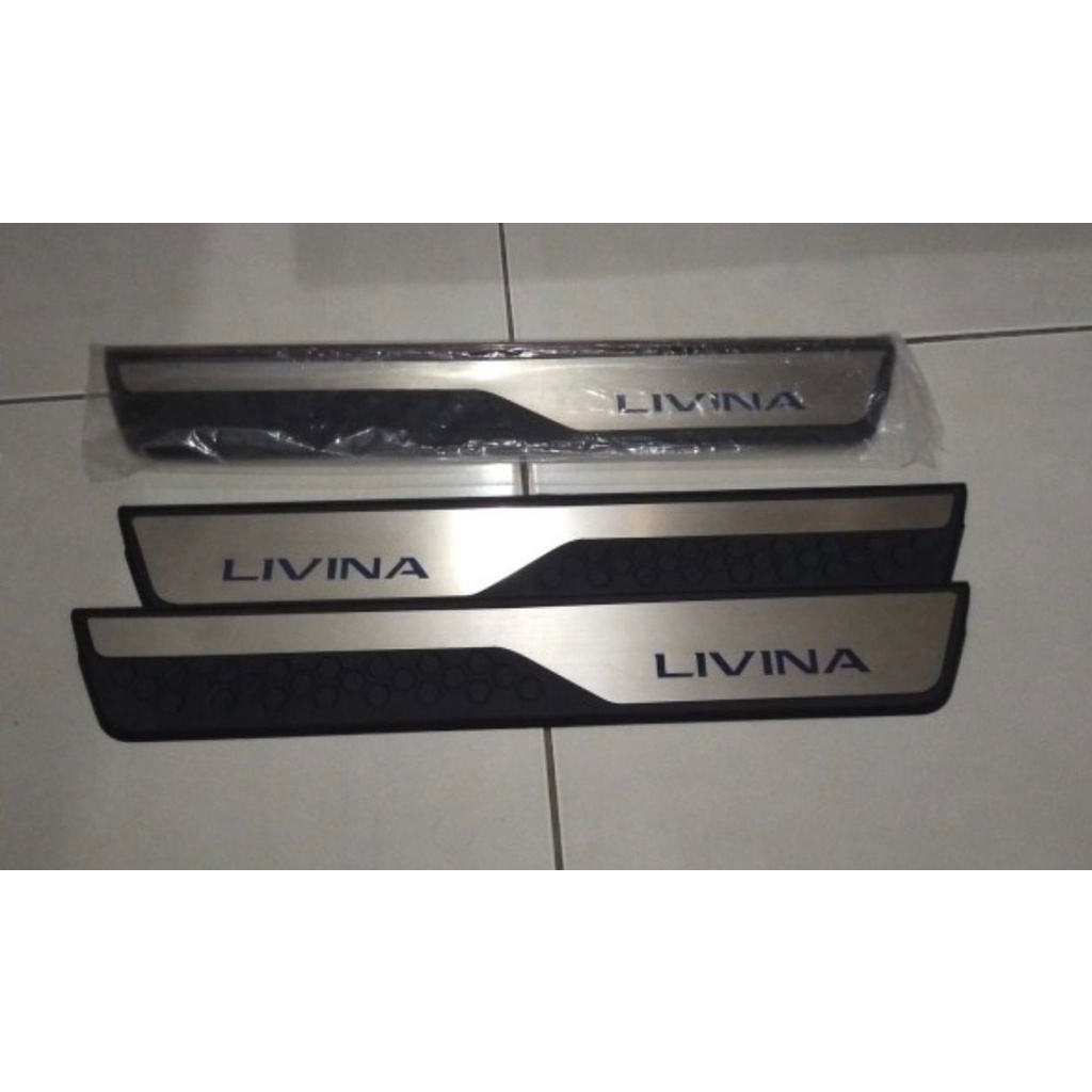 Sillplate Samping Nissan Livina 2019 2022 UP Hitam Stainless