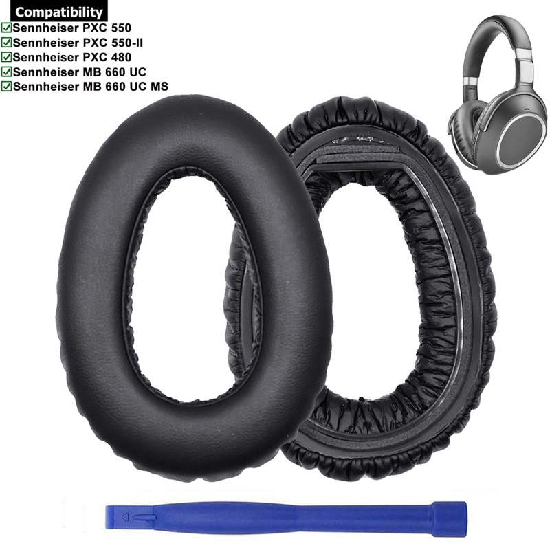 Btsg Bantalan Earpad Pengganti Untuk Sennheiser PXC550 PXC480 MB660 PXC 550 MB 660 UC