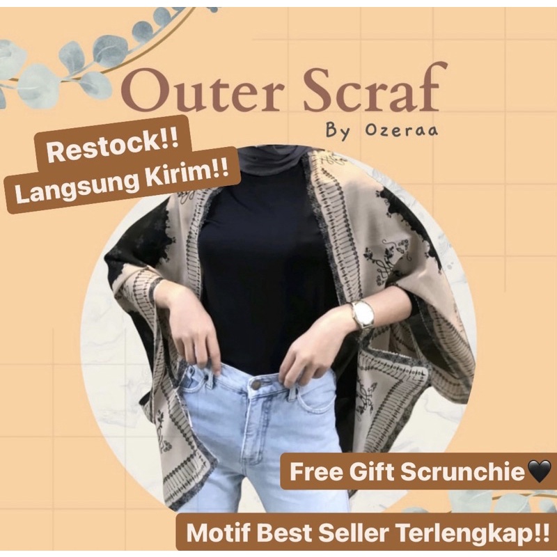 READY CARDIGAN / OUTER SCARF LANGSUNG KIRIM !!(TANPA PO LANGSUNG KIRIM)