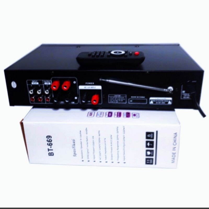 New Promo!!! Power Amplifier FLECO BT-669 / Amplifier Bluetooth BT-669 Kualitas Terbaik