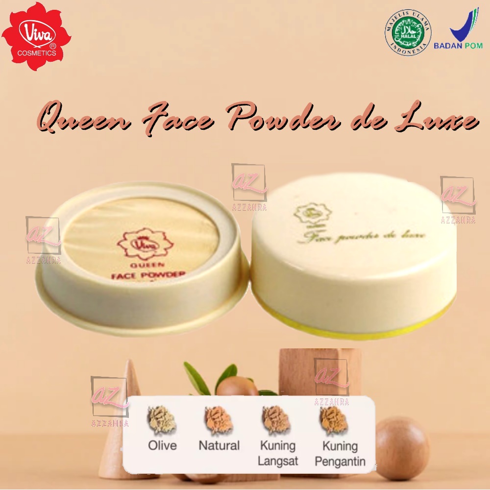 Viva Queen Face Powder de Luxe (Viva Bedak Doos Queen Baru)