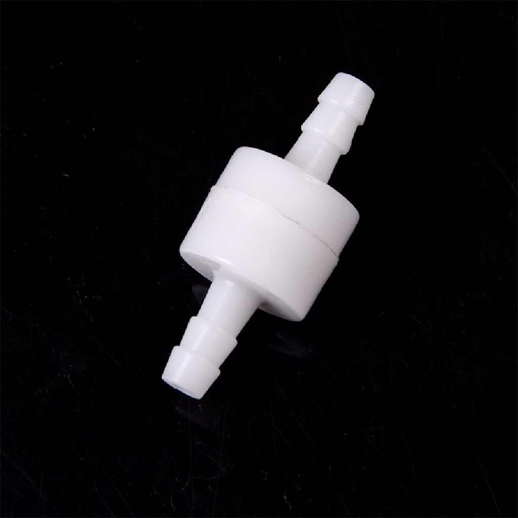 //HG&amp;ID// 6mm 1/4&quot; White One Way Inline Check Valve Fuel Diesel Gas Petrol Liquid Air New .