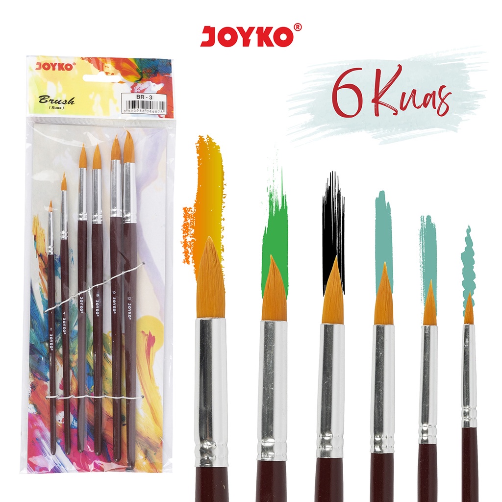 

Brush / Kuas Cat Air / Cat Minyak / Lukis / Acrylic Joyko BR-3