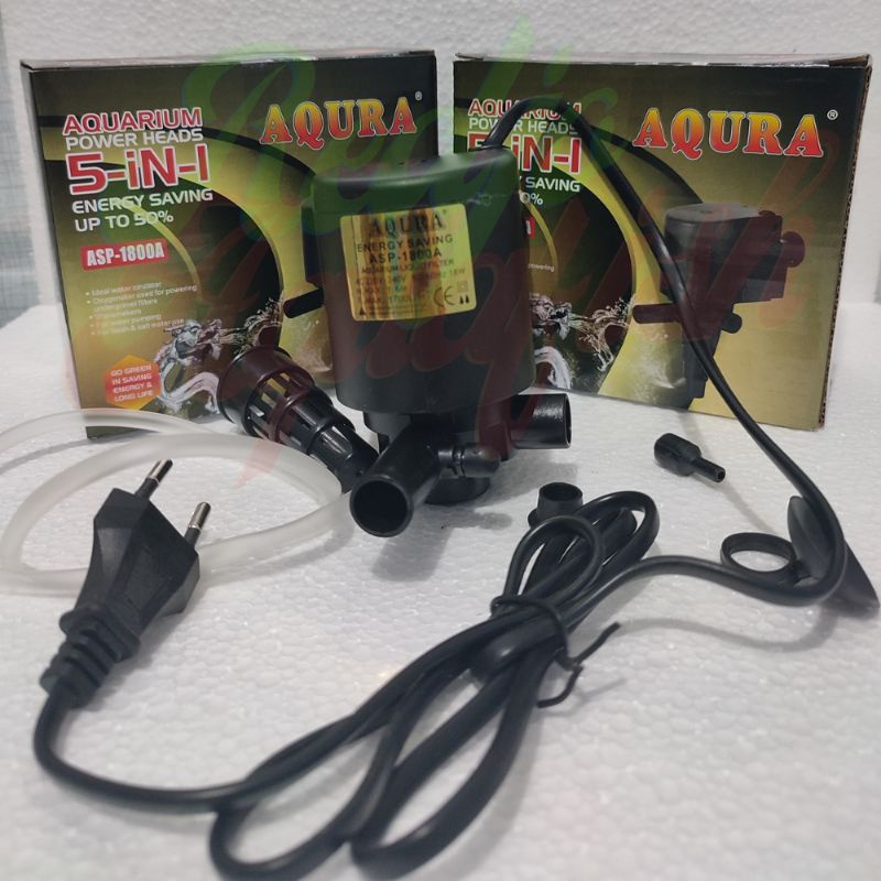 Pompa Air Akuarium / Air Pump AQURA ASP-1800