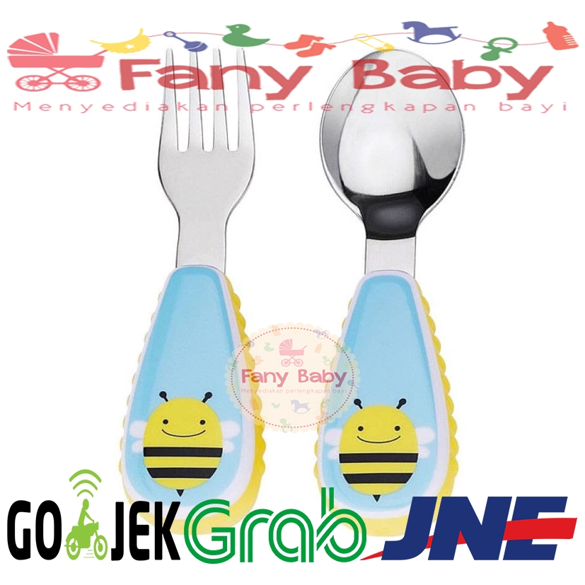 SKIP HOP ZOO UTENSILS FORK &amp; SPOON SET