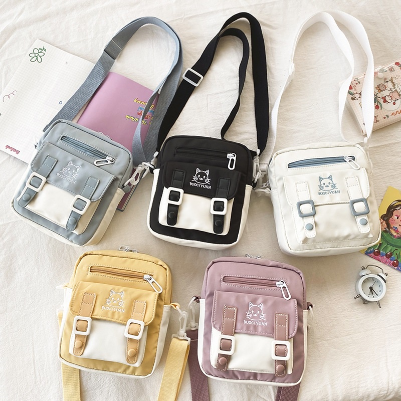 4.4 SALE LUMMYSHOP TAS WANITA CUTE CAT SLING BAG IMPORT