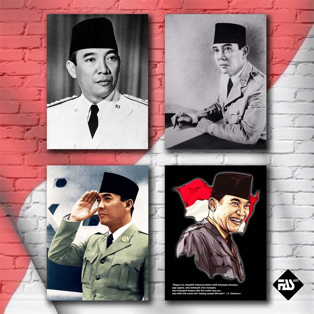 Poster Kayu IR. SOEKARNO / BUNG KARNO