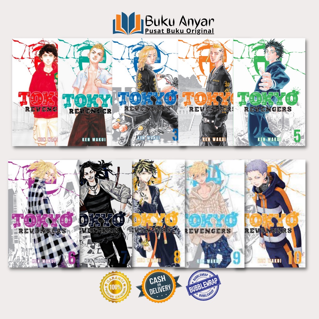 KOMIK TOKYO REVENGERS KEN WAKUI VOL 1 2 3 4 5 6 7 8 9 10 VOLUM