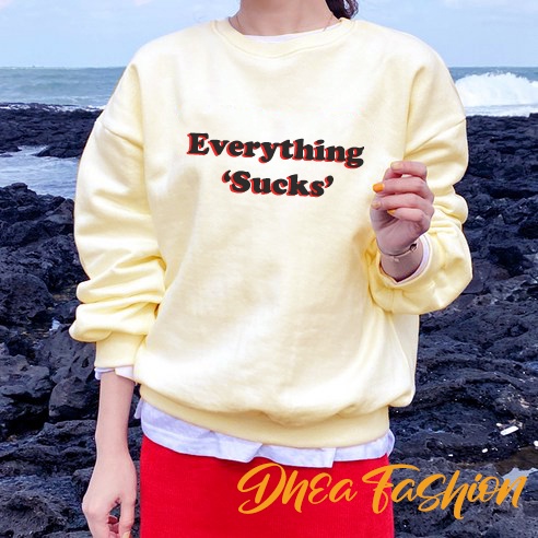 Sweater Everything Suks | Sweater Hoodie Pria &amp; Wanita | Dhea fashion | Untitres