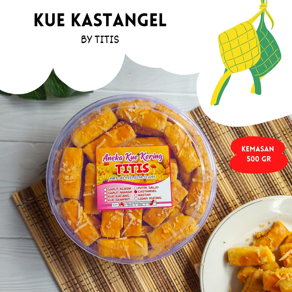 

Kue Kastangel - Kue Lebaran Kastangel - Kue Home Made - Kue Kering Lebaran Kemasan 500gr