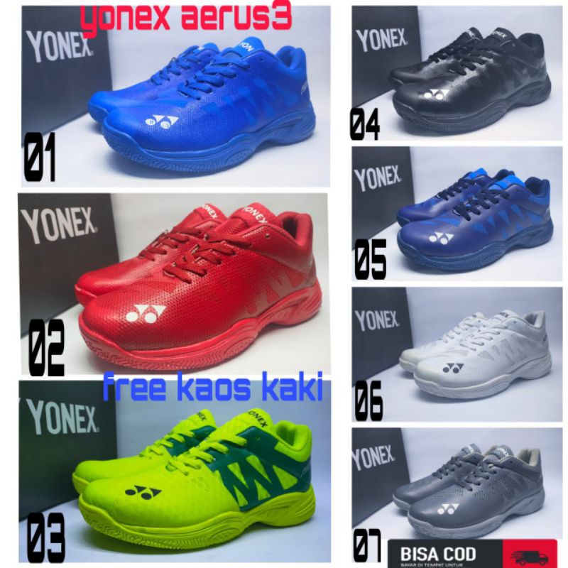 sepatu yonex aerus power cushion aerus 3 sepatu yonex mid pria
