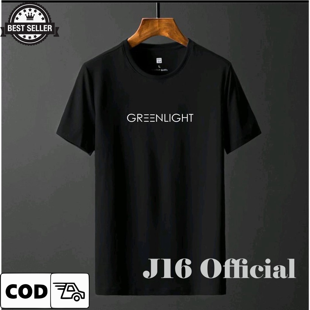 GREENLIGHT T-shirt Kaos Pendek Pria Distro Bahan Cotton Combed 30s Premium