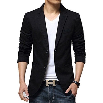 FOXY BLAZER MENS SUIT BLACKTWIST FORMAL WEDDING ORIGINAL (S,M,L,XL) NIKAYU HIGH TWIST PREMIUM BLACK