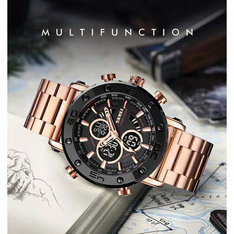 [ COD ] SKMEI 1636 DUAL TIME ORIGINAL