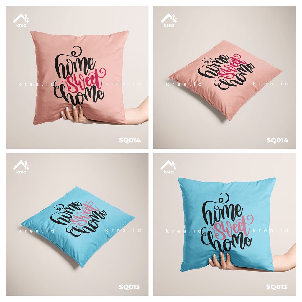 SARUNG BANTAL SOFA KATA KATA HOME SWEET HOME 3