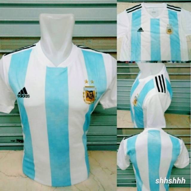 Jersey home timnas argentina piala dunia 2018