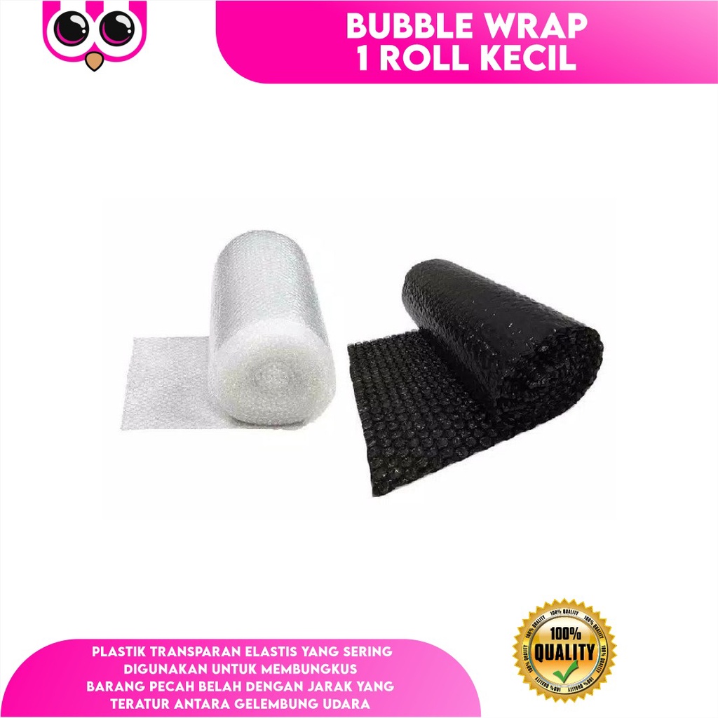 

BUBBLE WRAP HITAM 1ROLL KECIL UK 125X50M