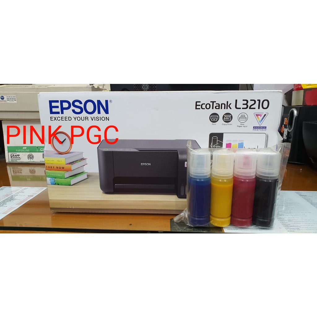 Jual Printer Epson L3210 Paket Tinta Maxx Ink Art Paper Premium 003 (Pengganti Epson L3110