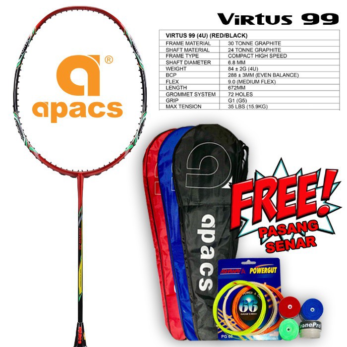 Raket Badminton APACS - Virtus 99