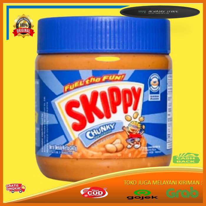 

Skippy Selai Kacang Chunky /Peanut Butter Selai Kasar 340gr