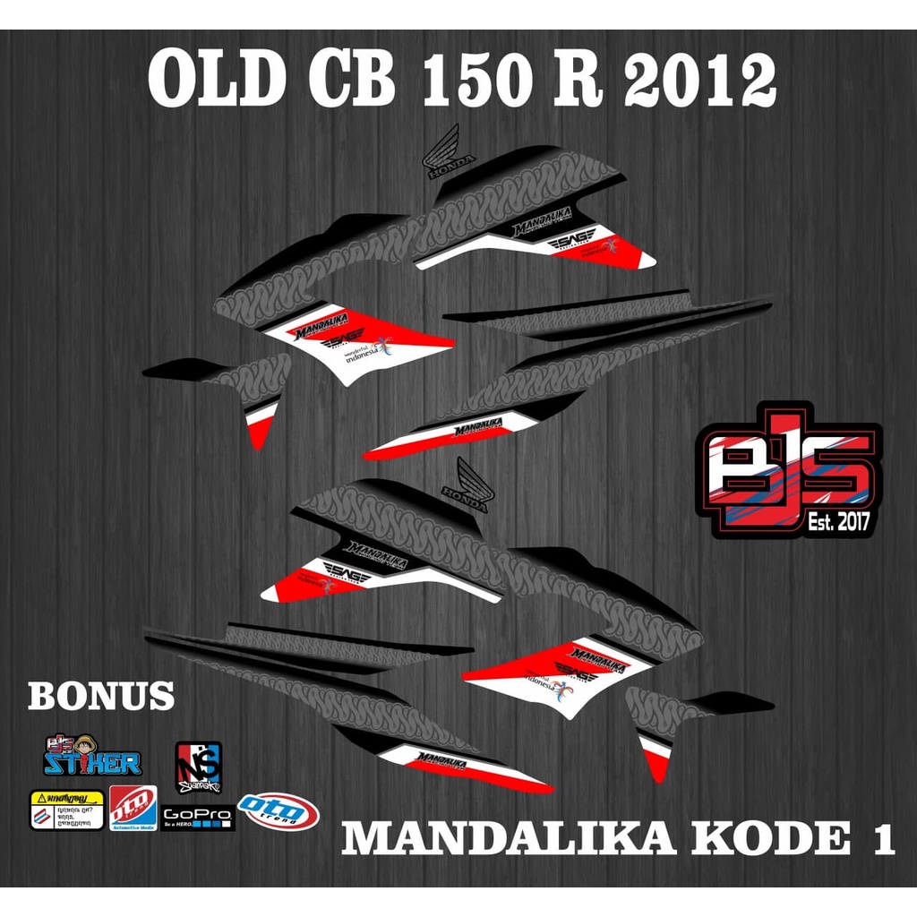 Striping old cb 150 r - Stiker Decal old cb 150 r cb 150 r 2012 pertama mandalika