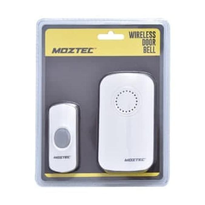 Cuci Gudang bel rumah keras>> Moztec Bel Nirkabel X-536p - Putih BelRumahLaris