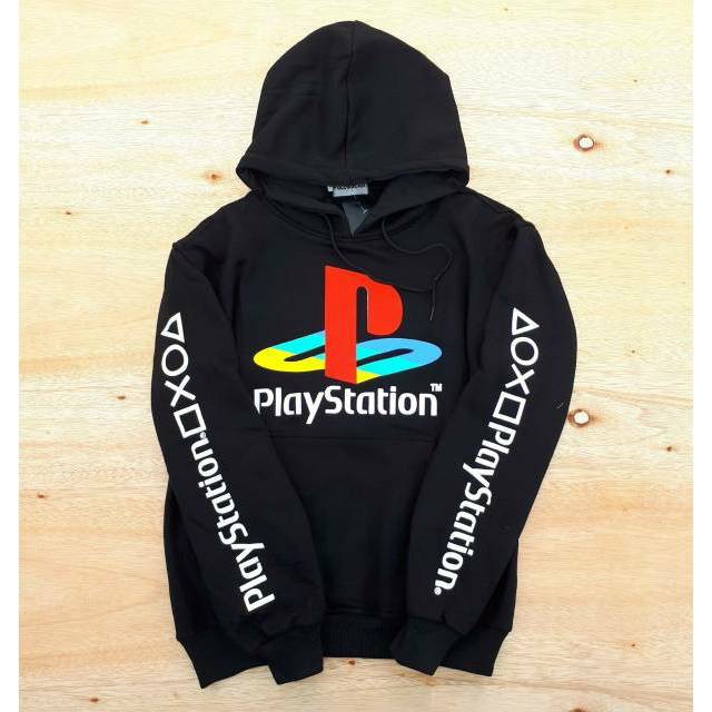 Sweater gamer streetwear Playstation Button cotton fleece