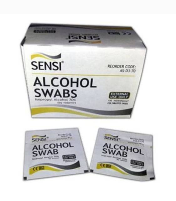 Alkohol Swab / Kapas Alkohol / Tissue Alkohol / Sensi Alcohol Swabs