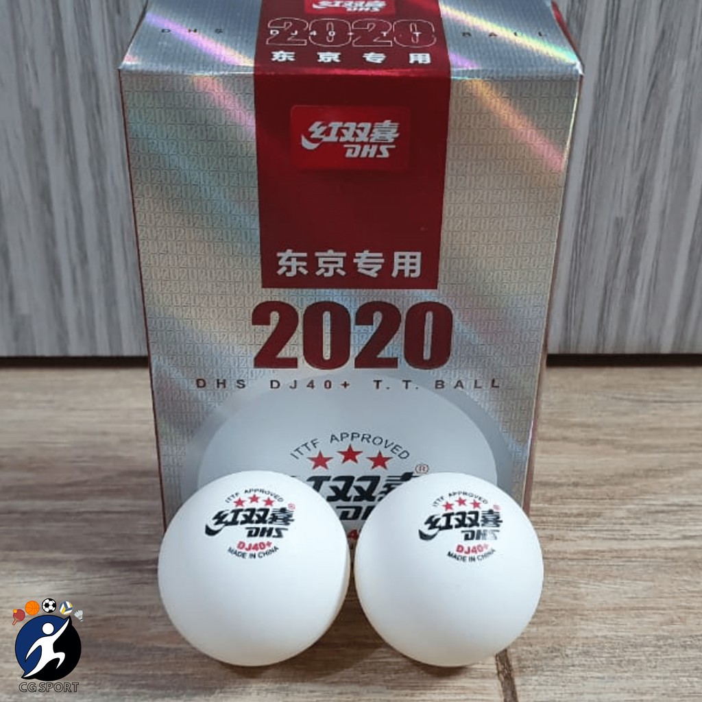 Bola Pingpong DHS 3 Star DJ40+ Tokyo 2020 ORIGINAL Shopee Indonesia