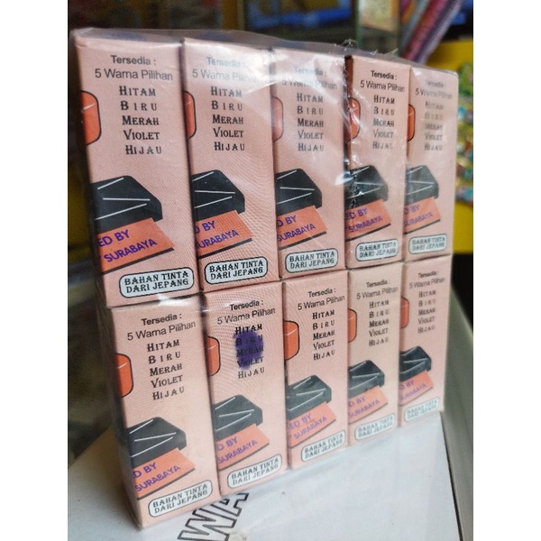 

Tinta Stempel Otomatis tanpa Bantalan / Tinta manis murah dari Jepang
