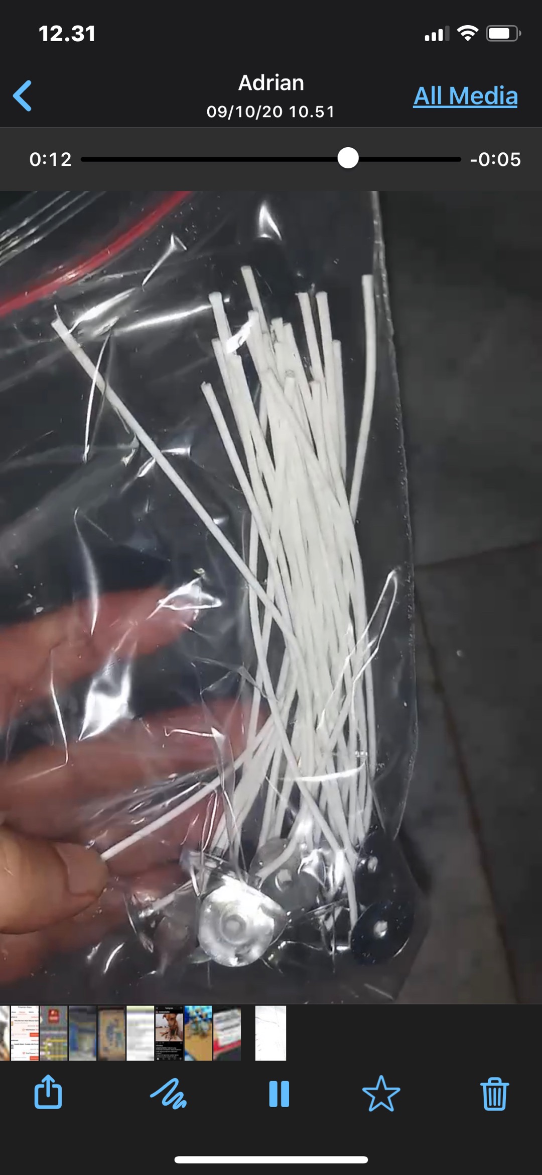 Candle Room - Sumbu Lilin 15 Cm Pre-waxed And Tabbed Cotton Wick For Candle