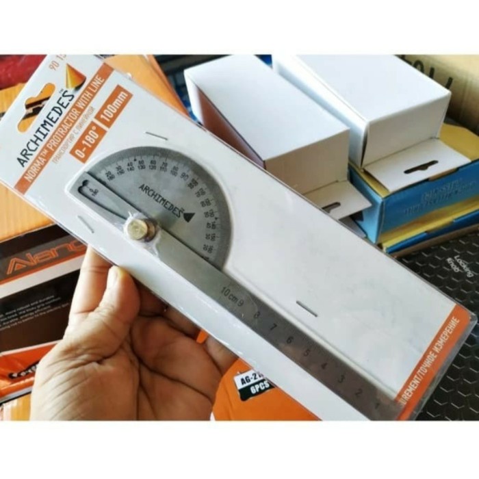 

BUSUR DERAJAT PENGGARIS KOMBINASI STAINLES PROTRACTOR ALAT UKUR SUDUT