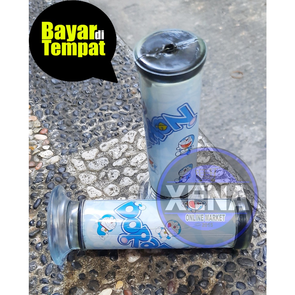 Hangrip Gambar Doraemon Vn One Racing / Handgrip/Sarung Gas gambar doraemon Universal / Handgrip Doraemon Grip Motor Variasi Motor Beat, Scoopy,Vario,Mio Karet Silicon/Slop Sarung Gas Untuk Semua Motor