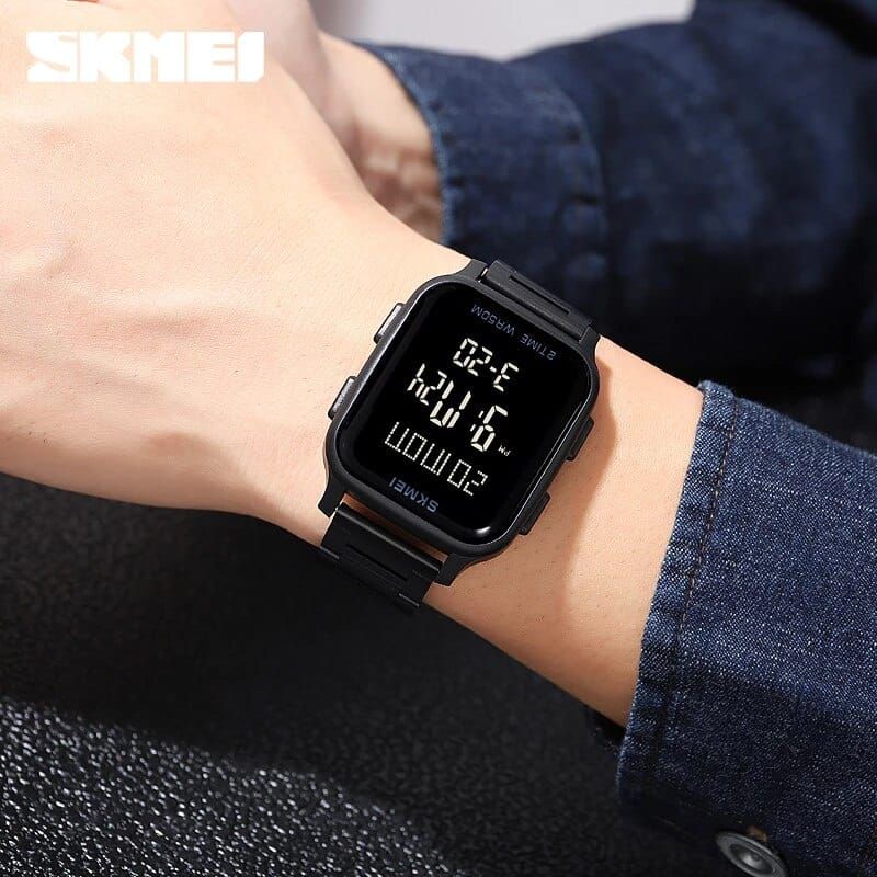 GEBYAR SALE SKMEI 1859 Jam Tangan Pria Digital Chronograph Sport Watch Anti Air Tali Stainless