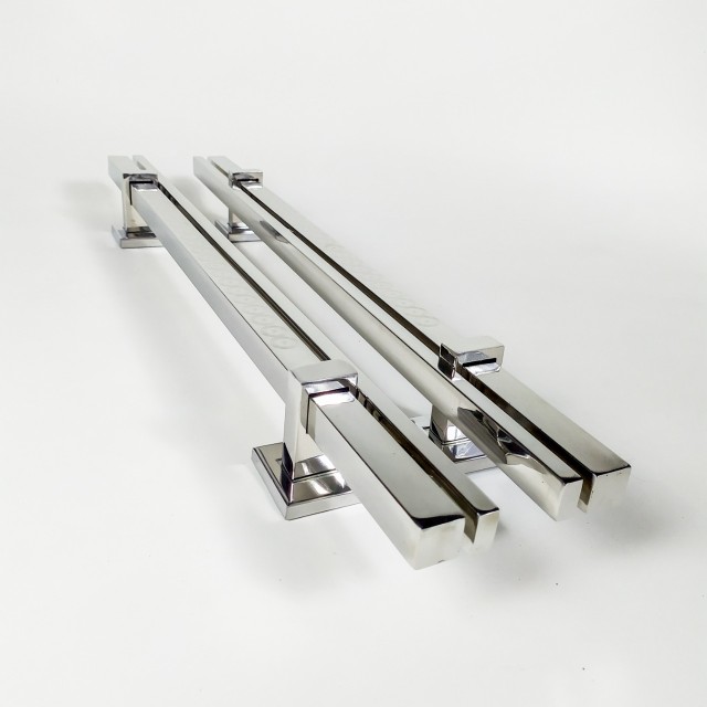 Handle Pintu Rumah Twin M 60 Cm Kayu Gelap Mahoni Maron Kotak Tarikan Pintu Gagang Pintu Kunci Pintu