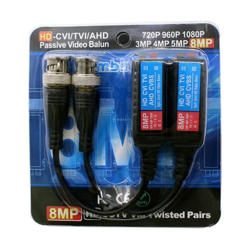 Video Balun 8MP / Video Balun AHD.TVI.CVI.Cvbs. Kualitas Bagus