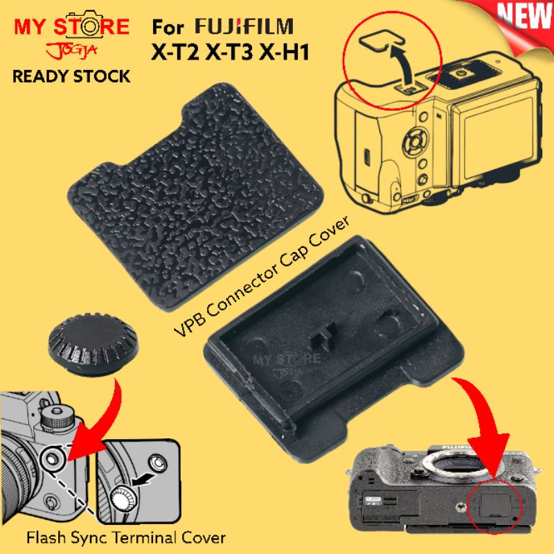 Rubber Bottom Trim Vertical Battery Grip Connector Cap Cover Port Karet Tutup Konektor VPB Bawah Bod