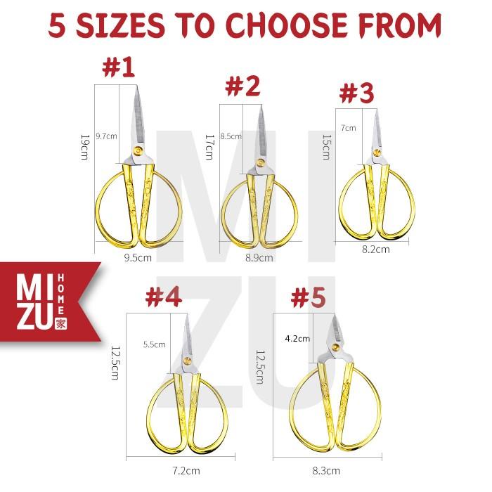 

MIZU SHUANGXI Gold Wedding Scissors Gunting Sangjit Langkahan Nikahan Berkualitas
